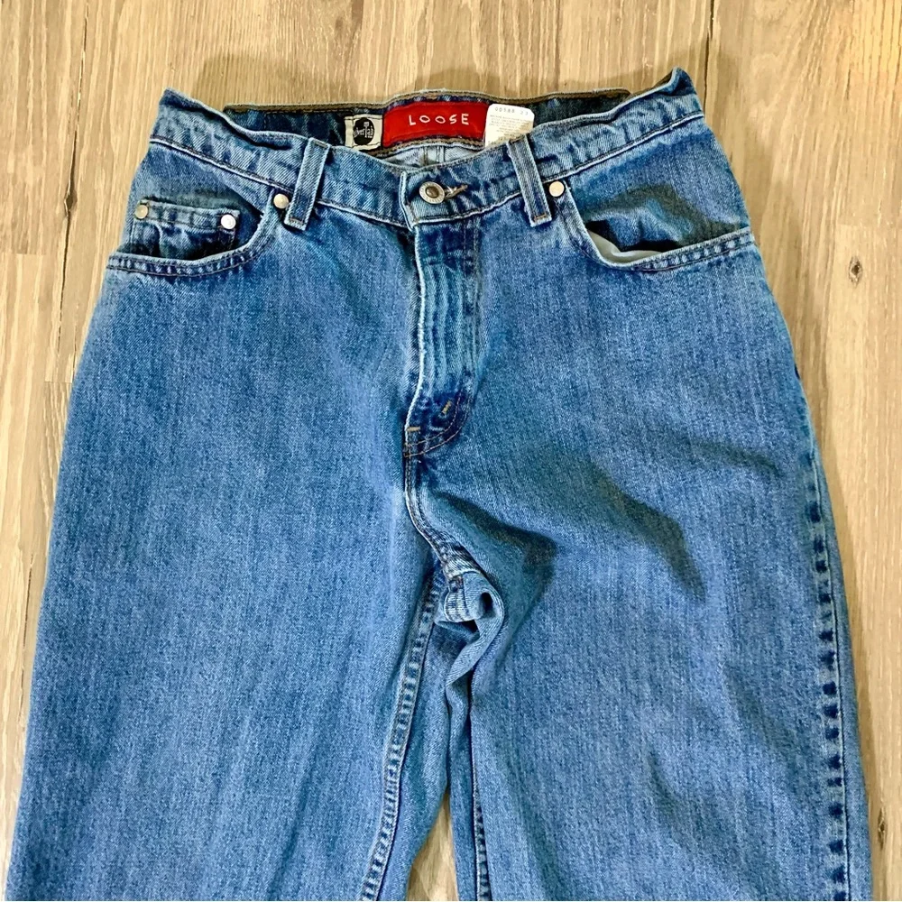 VINTAGE Levis SilverTab Loose Jeans Men Tag 29x34 (Actual 27x33)‎ Blue 90s Y2K